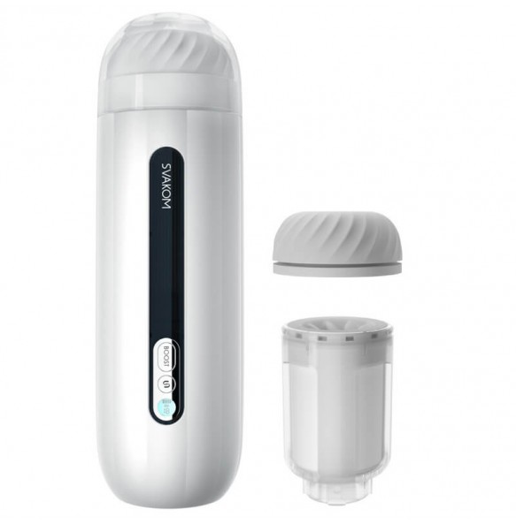 USA SVAKOM - Rotation Retractable Masturbator Cup (Chargeable - White)